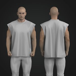 Mens Crew Neck Oversized Cap Sleeve Tee
