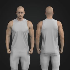 Mens Crew Neck Wide Racer Back Vest