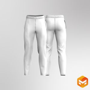 Mens Elasticated Waistband Cropped Sweatpants 3D Garment