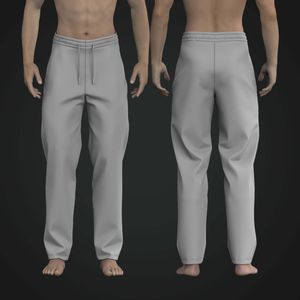 Mens Elasticated Waistband Relaxed Straight Cut Joggers Tech Pack