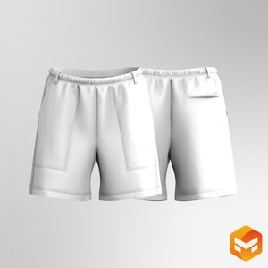 Mens Elasticated Waistband Tailored Golf Shorts 3D Garment