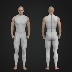 Mens High Neck Full Length Sleeveless Wetsuit Tech Pack