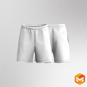 Mens Low Rise Ribbed Lounge Shorts 3D Garment