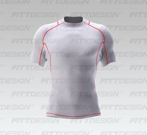 Mens Mock Neckline Short Sleeve Rashguard Smart Mockup