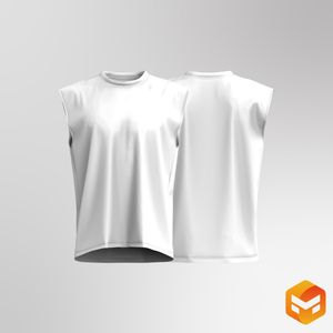 Mens Oversized High Neck Vest - 3D Garment
