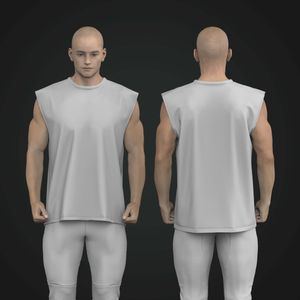 Mens Oversized High Neck Vest