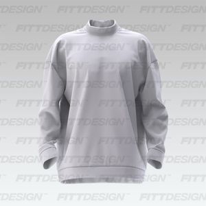 Mens Oversized knuckle Length Sweater Smart Mockup