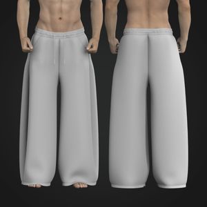 Mens Oversized Wide Leg Joggers Tech Pack