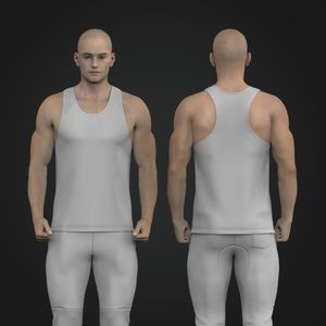 Mens Perforated Performance Tank Top Tech Pack