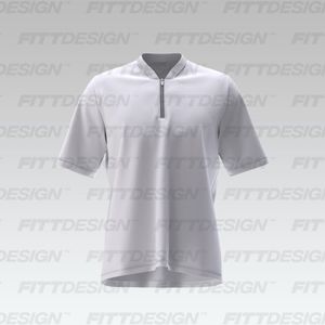 Mens Quarter Zip V-Shaped Neckline Set In Sleeve Tee Smart Mockup