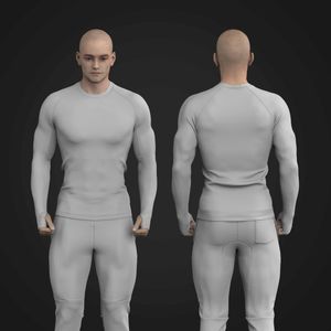 Mens Raglan Runner Sleeve Compression Tee Tech Pack