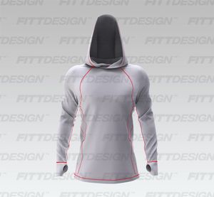 Mens Raglan Runner Sleeve Lightweight Hoodie Smart Mockup