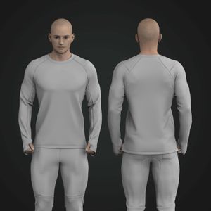 Mens Raglan Runners Sleeve Performance Tee Tech Pack