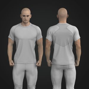 Mens Raglan Sleeve Mesh Back Short Sleeve Tee Tech Pack