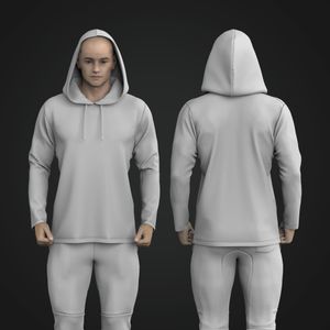 Mens Relaxed Set In Sleeve Hoodie Tech Pack