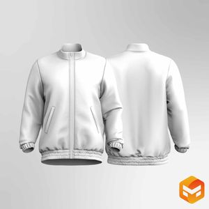 Mens Relaxed Set In Sleeve Windbreaker - 3D Garment