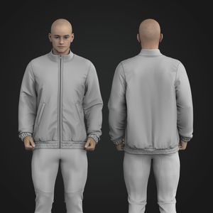 Mens Relaxed Set In Sleeve Windbreaker