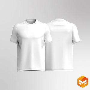 Mens Saddle Sleeve Relaxed Tee 3D Garment