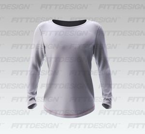 Mens Scoop Neckline Relaxed Scallop Bottom Tee Smart Mockup