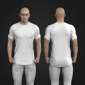 Mens Seamless Set In Short Sleeve Scallop Bottom Tee Tech Pack