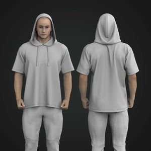 Mens Set In Short Sleeve Hooded Tee Tech Pack
