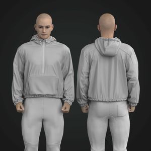 Mens Set In Sleeve Panelled WindBreaker Tech Pack