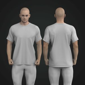 Mens Set In Sleeve Relaxed Ribbed Lounge Tee Tech Pack