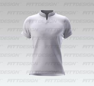 Mens Stand Collar Set In Sleeve Fitted Golf Tee Smart Mockup