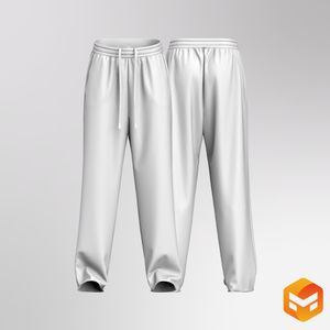 Mens Straight Cut Relaxed Joggers 3D Garment