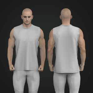 Mens Straight Cut Sleeveless Tank Top Tech Pack