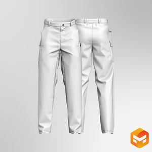 Mens Tailored Cargo Pants 3D Garment