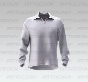 Mens Turn Down Lapel Collar Oversized Drop Shoulder Sweater Smart Mockup