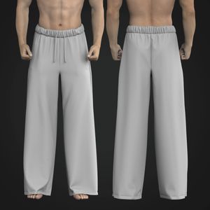 Mens Wide Leg Trousers