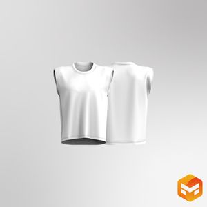 Mens Wider Back Cut Off 3D Garment