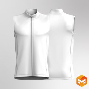 Mens Zip Up Golf Vest 3D Garment