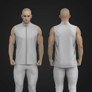 Mens Zip Up Golf Vest Tech Pack
