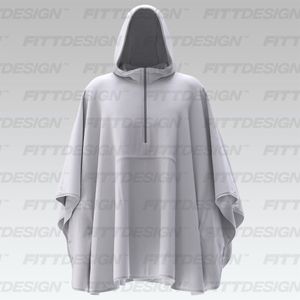 Unisex Packable Poncho Smart Mockup
