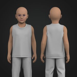 Boys Relaxed Wide Racer Back Tank Top