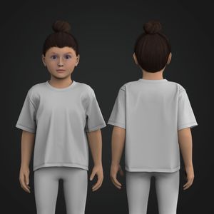 Girls Drop Shoulder Relaxed Tee
