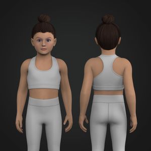 Girls Racer Back Sports Bra