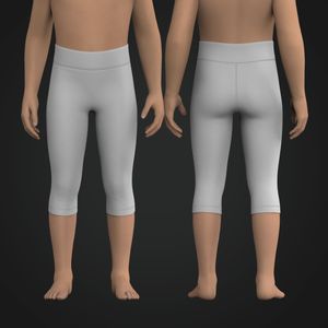Girls Three Quarter Length Leggings