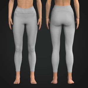 Ladies 25.00 Inch Inseam Merged Waistband Leggings