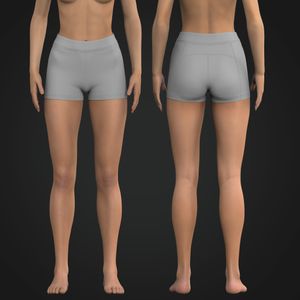 Ladies 3.00 Inch Inseam Mid Rise Biker Shorts