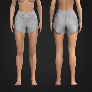 Ladies 3.5 Inch Inseam Layered Active Shorts