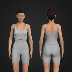 Ladies 6.00 Inch Inseam Cut Out Jumpsuit