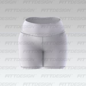 Ladies 7.00 Inch Inseam Plus Size Biker Short Smart Mockup
