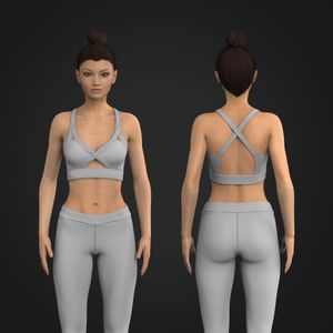 Ladies Adjustable Hollow Back Sports Bra