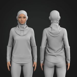 Ladies Athletic Hijab