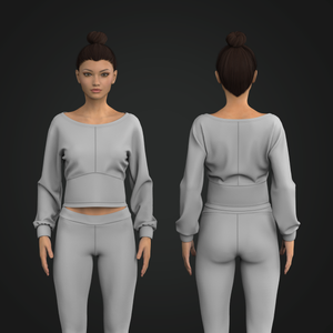 Ladies Boat Neckline Relaxed Fit Sweater
