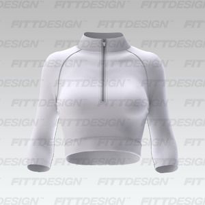 Ladies Cadet Collar 34 Raglan Sleeve Quarter Zip Smart Mockup